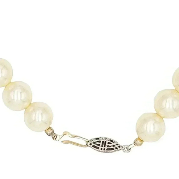 Faux Pearl Statement Necklace Wedding‎ Bridal Jewelry Summer Evening Necklace - Picture 2 of 3